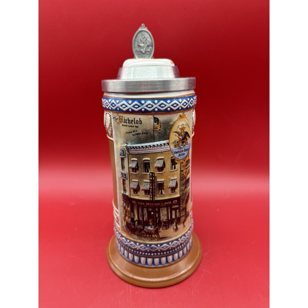 Anheuser Busch "The Michelob Tavern" Lidded Stein CS 593 Limited Edition